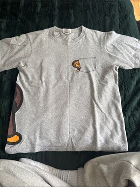 Grey a bathing ape baby Milo tee